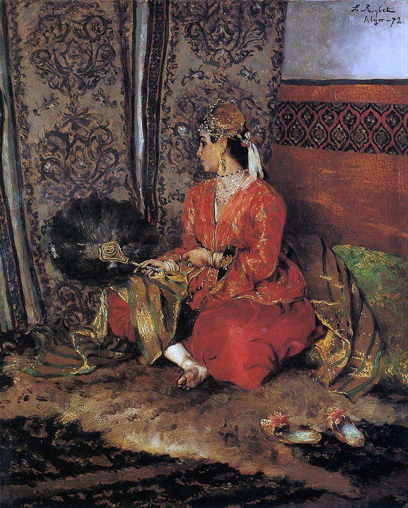  Ferdinand Roybet The Algerian Beauty - Canvas Art Print
