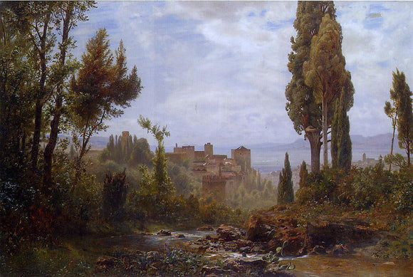  Ernst Karl Eugen Koerner The Alhambra - Canvas Art Print