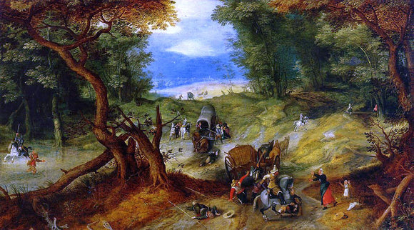  The Elder Jan Bruegel The Ambush - Canvas Art Print