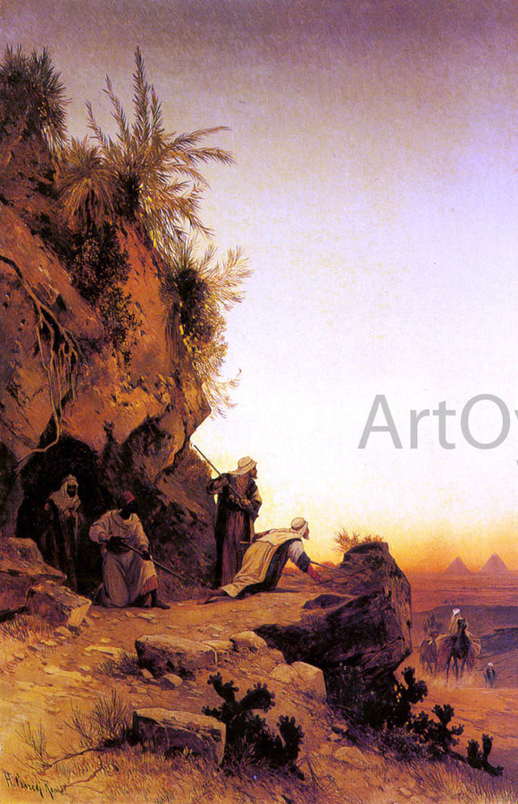  Hermann Solomon Corrodi The Ambush - Canvas Art Print