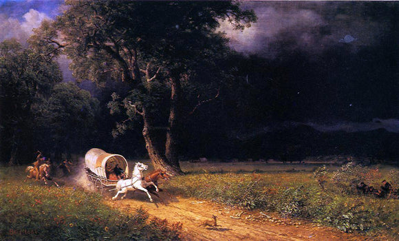  Albert Bierstadt The Ambush - Canvas Art Print