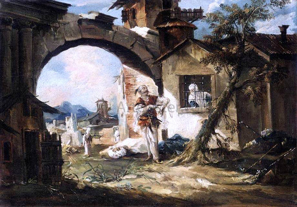  Giovanni Antonio Guardi The Amorous Turk - Canvas Art Print