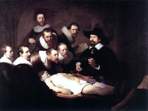  Rembrandt Van Rijn The Anatomy Lecture of Dr. Nicolaes Tulp - Canvas Art Print