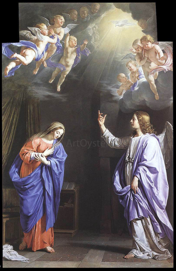  Philippe De Champaigne The Annunciation - Canvas Art Print