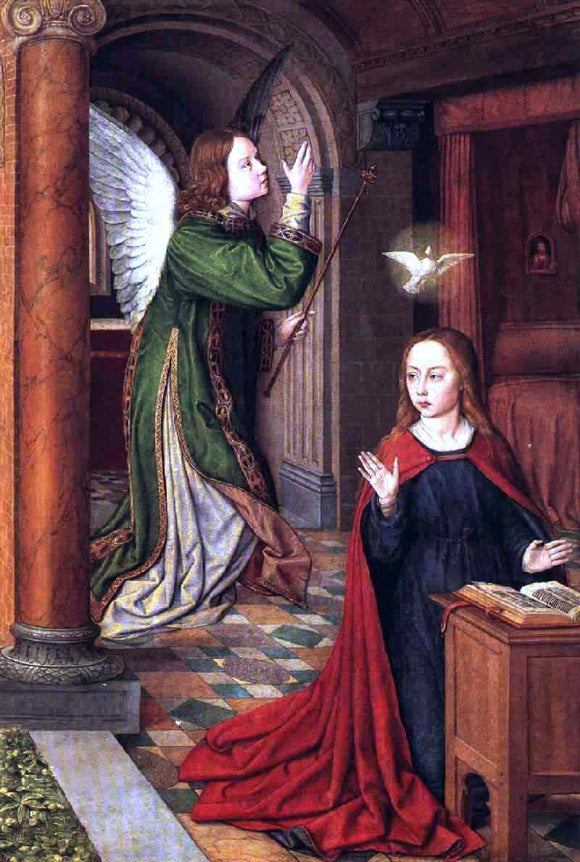  Master of Moulins The Annunciation - Canvas Art Print