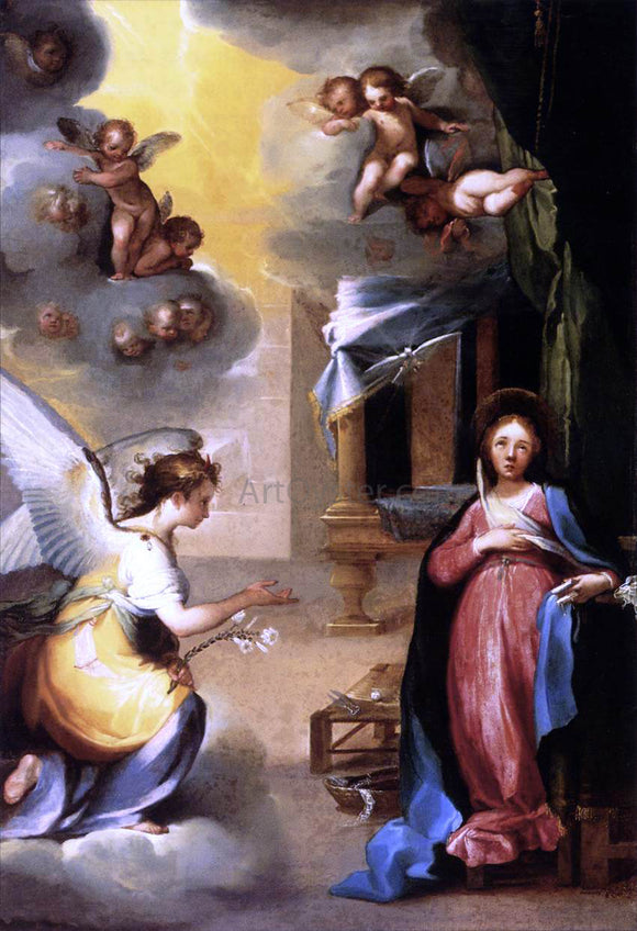 Ventura Salimbeni The Annunciation - Canvas Art Print