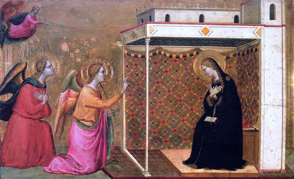  Bernardo Daddi The Annunciation - Canvas Art Print