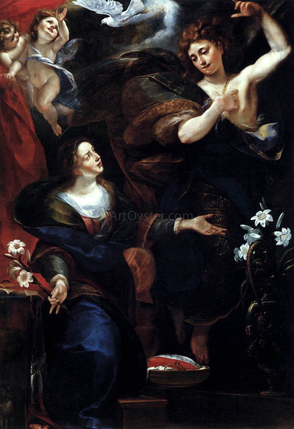  Giulio Cesare Procaccini The Annunciation - Canvas Art Print