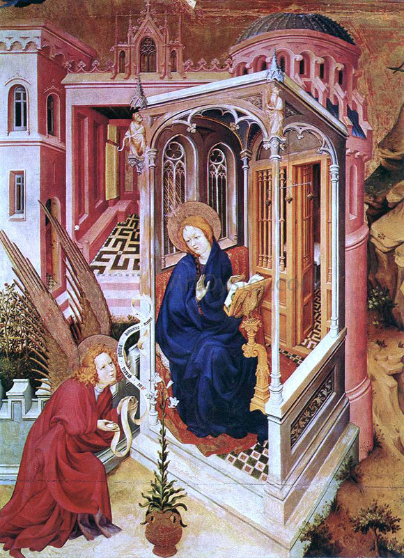  Melchior Broederlam The Annunciation - Canvas Art Print