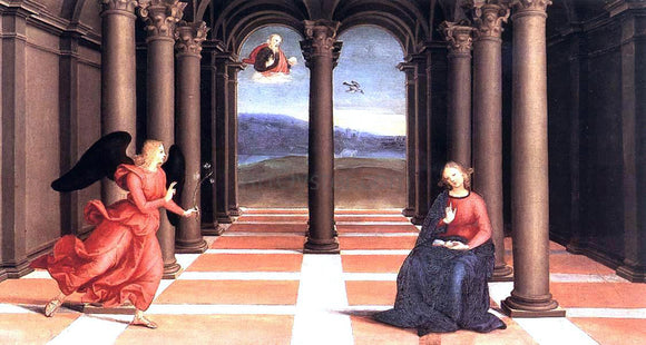  Raphael The Annunciation (Oddi altar, predella) - Canvas Art Print