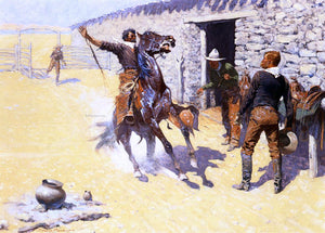  Frederic Remington The Apaches! - Canvas Art Print