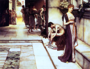  Sir Lawrence Alma-Tadema The Apodyterium - Canvas Art Print