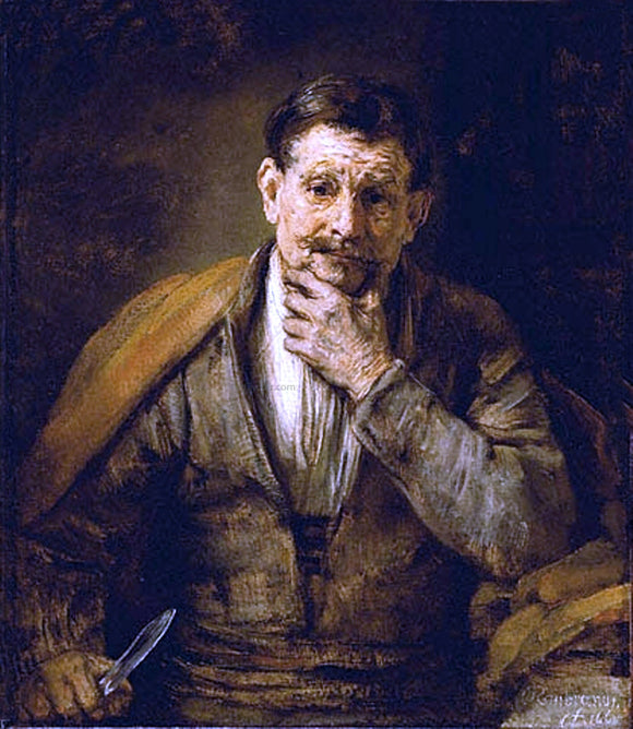 Rembrandt Van Rijn The Apostle Bartholomew - Canvas Art Print