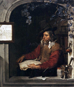  Gabriel Metsu The Apothecary (The Chemist) - Canvas Art Print