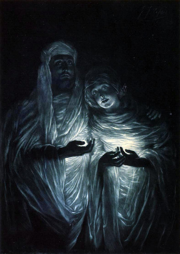  James Tissot The Apparition - Canvas Art Print