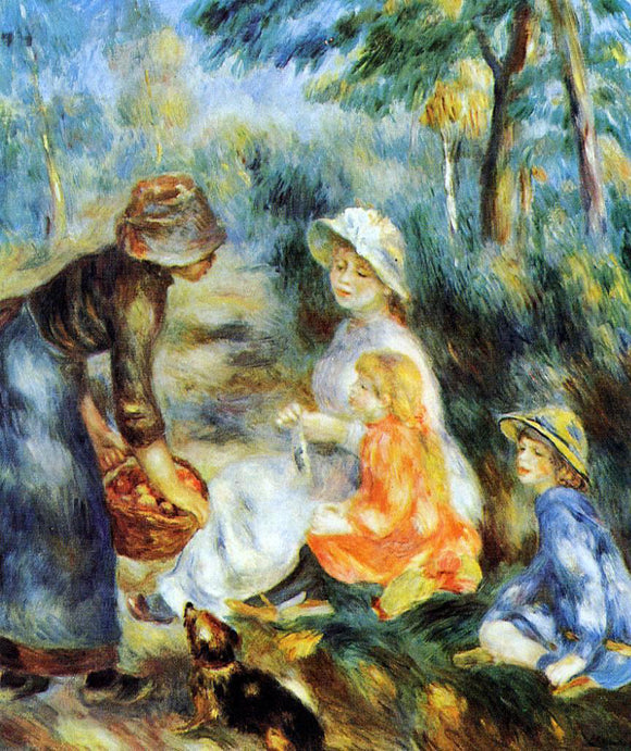  Pierre Auguste Renoir An Apple Seller - Canvas Art Print