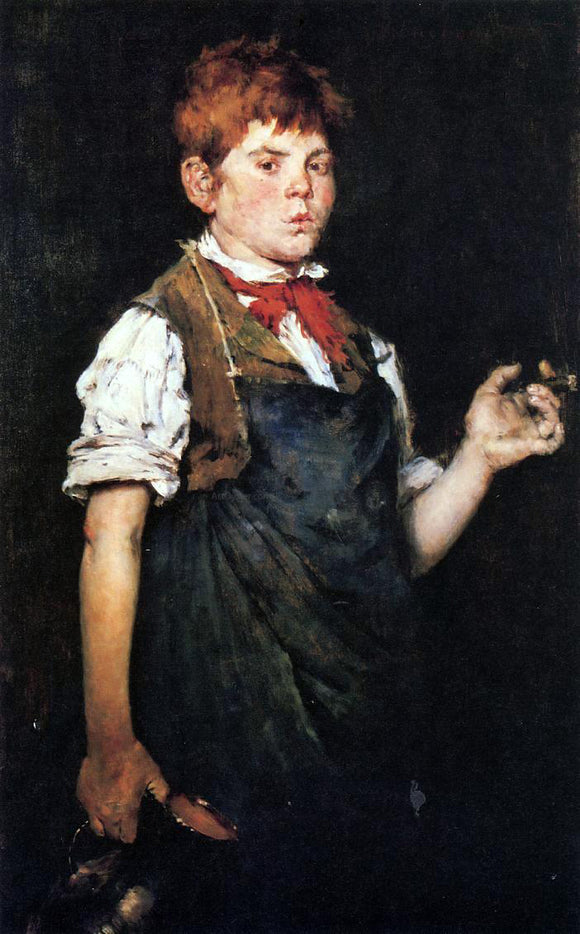  William Merritt Chase The Apprentice (also known as Boy Smoking) - Canvas Art Print