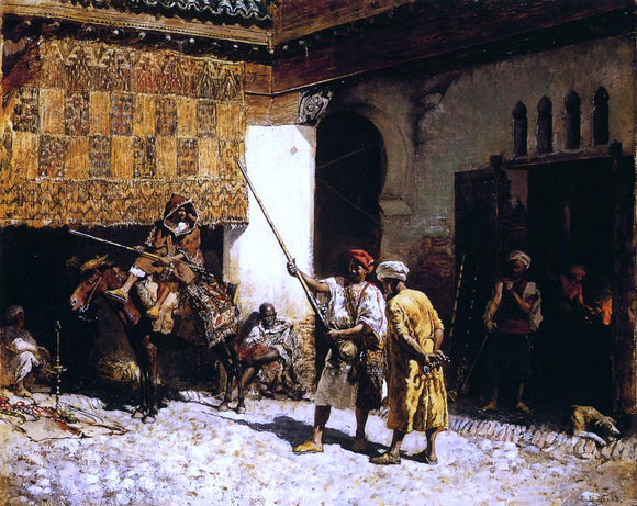  Edwin Lord Weeks The Arab Gunsmith - Canvas Art Print