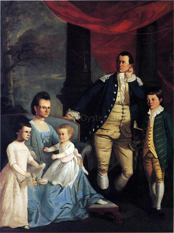  Henry Benbridge The Archibald Bulloch Family - Canvas Art Print