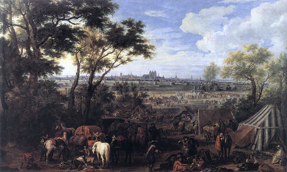  Adam Frans Van Der Meulen The Army of Louis XIV in Front of Tournai in 1667 - Canvas Art Print