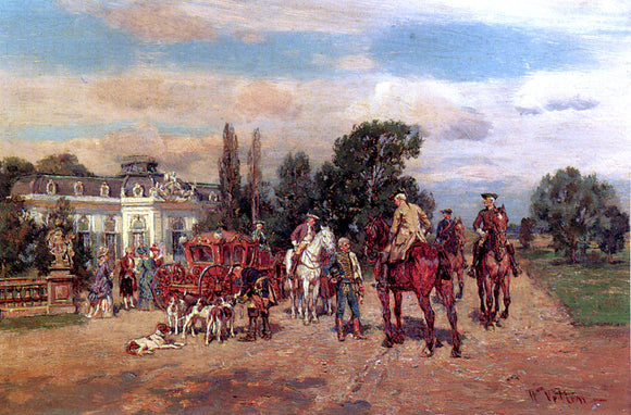  Wilhelm Velten The Arrival - Canvas Art Print