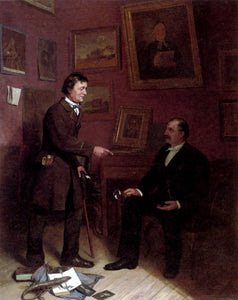  Carl Christian Andersen The Art Collector - Canvas Art Print