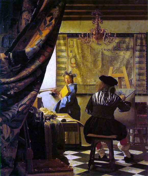  Johannes Vermeer The Art of Painting - Canvas Art Print