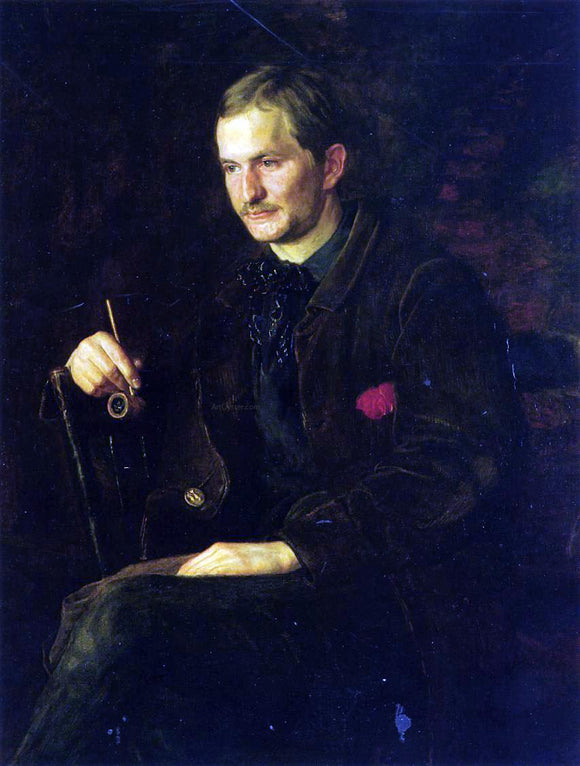  Thomas Eakins The Art Student (also known as Portrait of James Wright) - Canvas Art Print