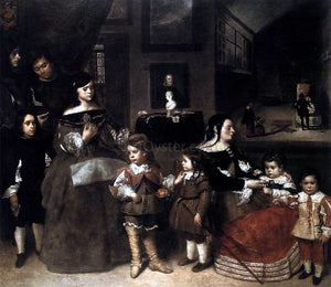  Juan Bautista Martinez Del Mazo The Artist's Family - Canvas Art Print