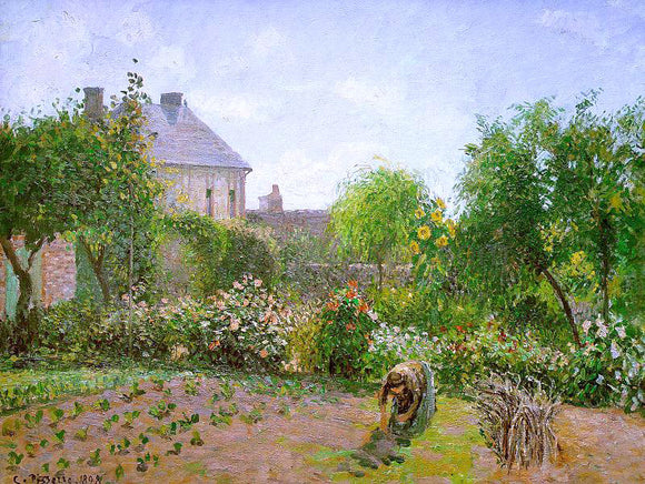  Camille Pissarro The Artist's Garden at Eragny - Canvas Art Print