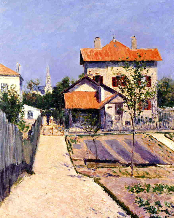  Gustave Caillebotte The Artist's House at Petit Gennevilliers - Canvas Art Print