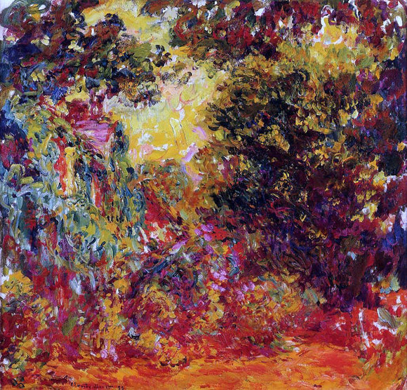  Claude Oscar Monet The Artist's House Seen from the Rose Garden - Canvas Art Print