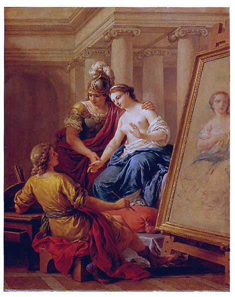  Louis-Jean-Francois Lagrenee The Artist's Model - Canvas Art Print