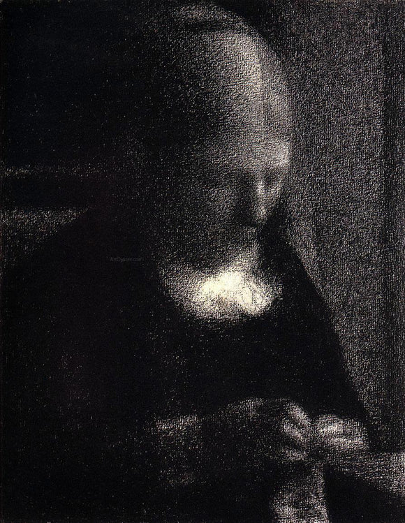  Georges Seurat The Artist's Mother - Canvas Art Print