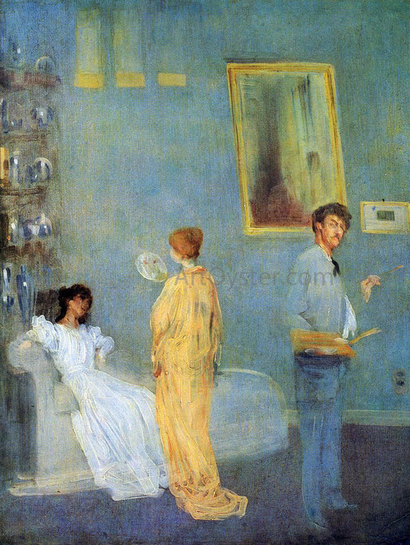  James McNeill Whistler The Artist's Studio (also known as Whistler in His Studio) - Canvas Art Print