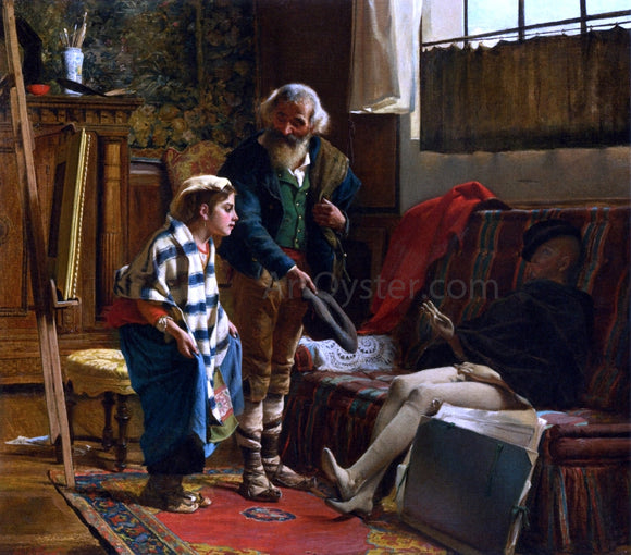  Luigi Bechi The Artist's Studio - Canvas Art Print