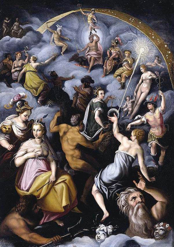  Jacopo Zucchi The Assembly of the Gods - Canvas Art Print