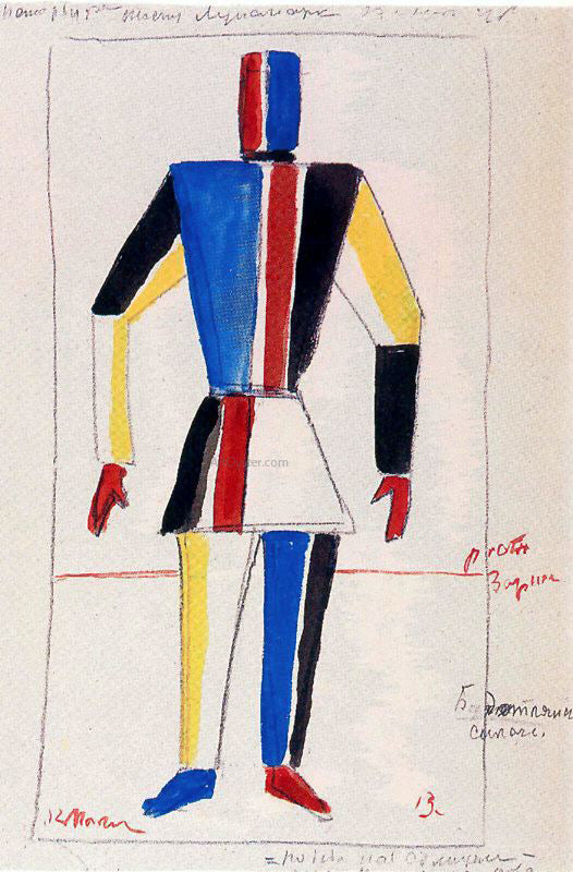  Kazimir Malevich The Athlete of the Future - Canvas Art Print