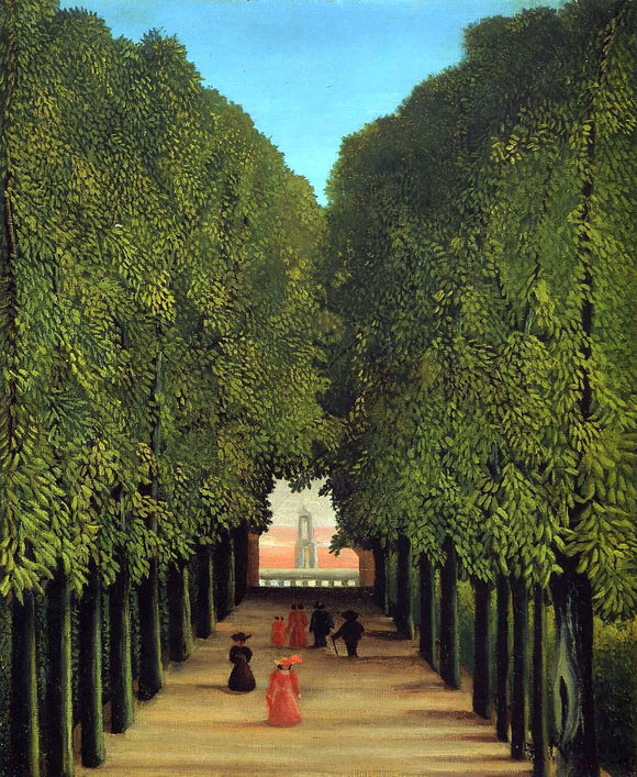  Henri Rousseau The Avenue in the Park at Saint-Cloud - Canvas Art Print