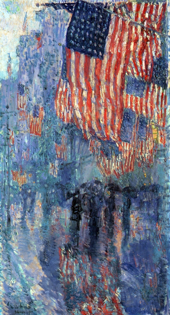 Frederick Childe Hassam The Avenue in the Rain - Canvas Art