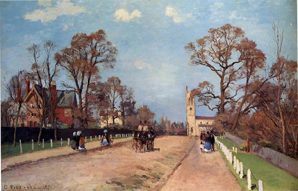 Camille Pissarro The Avenue, Sydenham - Canvas Art Print