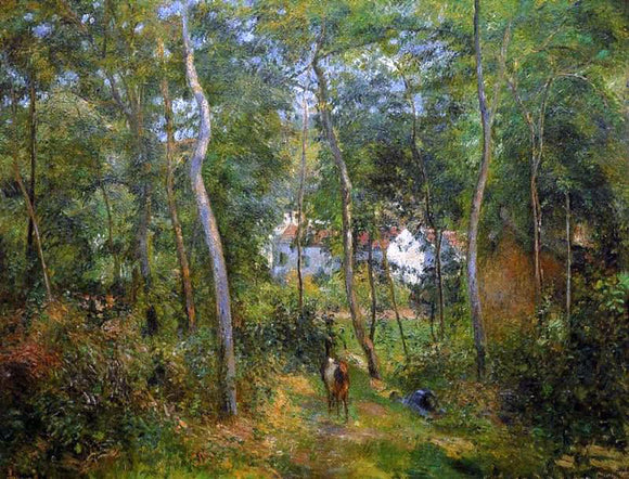  Camille Pissarro The Backwoods of l'Hermitage, Pontoise - Canvas Art Print