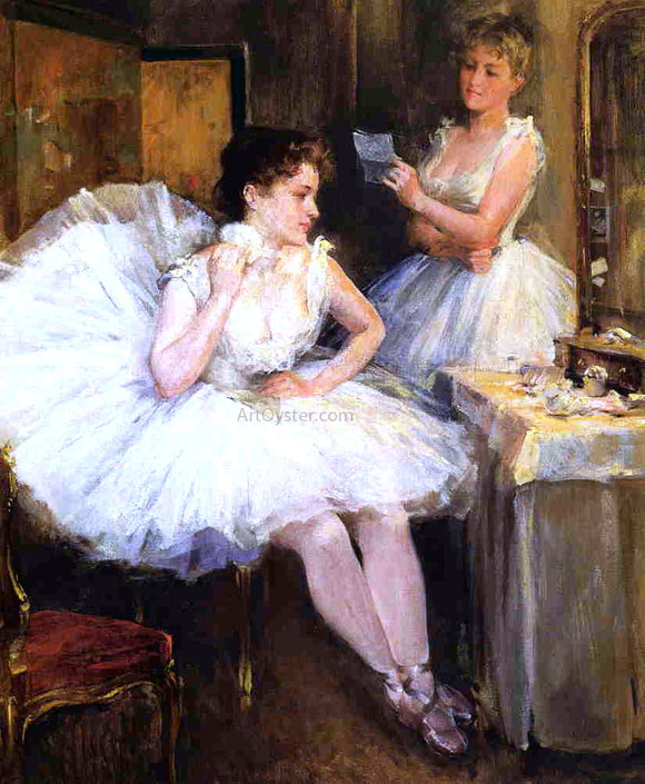  Willard Leroy Metcalf The Ballet Dancers (also known as The Dressing Room) - Canvas Art Print