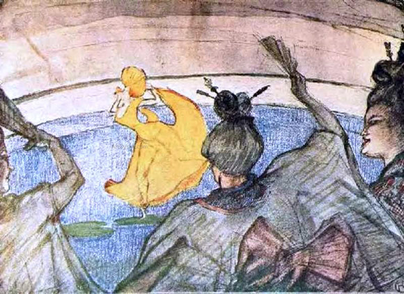  Henri De Toulouse-Lautrec The Ballet 'Papa Chrysanthemem' - Canvas Art Print