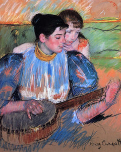  Mary Cassatt A Banjo Lesson - Canvas Art Print