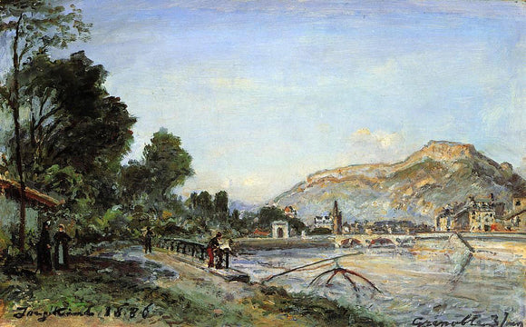  Johan Barthold Jongkind The Banks of the Isere at Grenoble in Spring - Canvas Art Print