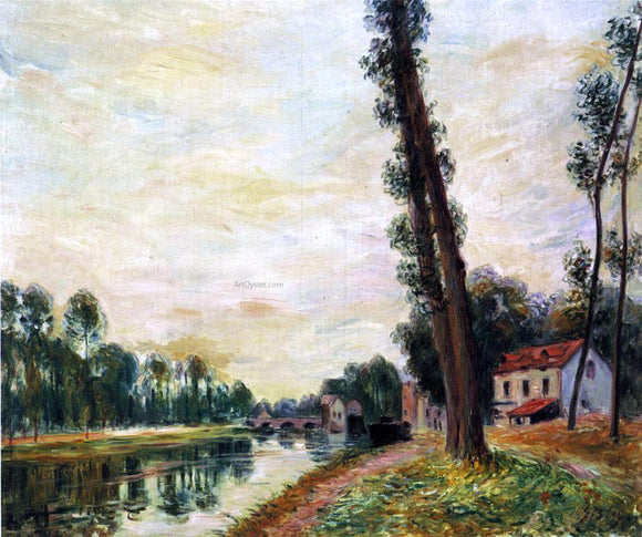  Alfred Sisley The Banks of the Loing - Canvas Art Print