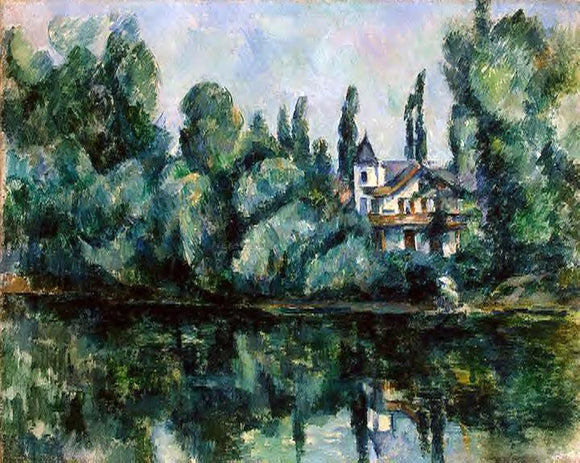  Paul Cezanne The Banks of the Marne - Canvas Art Print