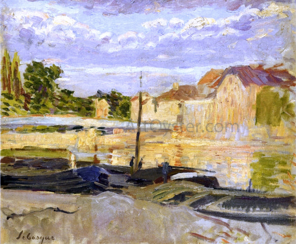  Henri Lebasque The Banks of the Marne at Lagny - Canvas Art Print