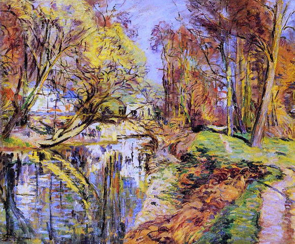  Armand Guillaumin The Banks of the Orge at Epiney, Ile de France - Canvas Art Print